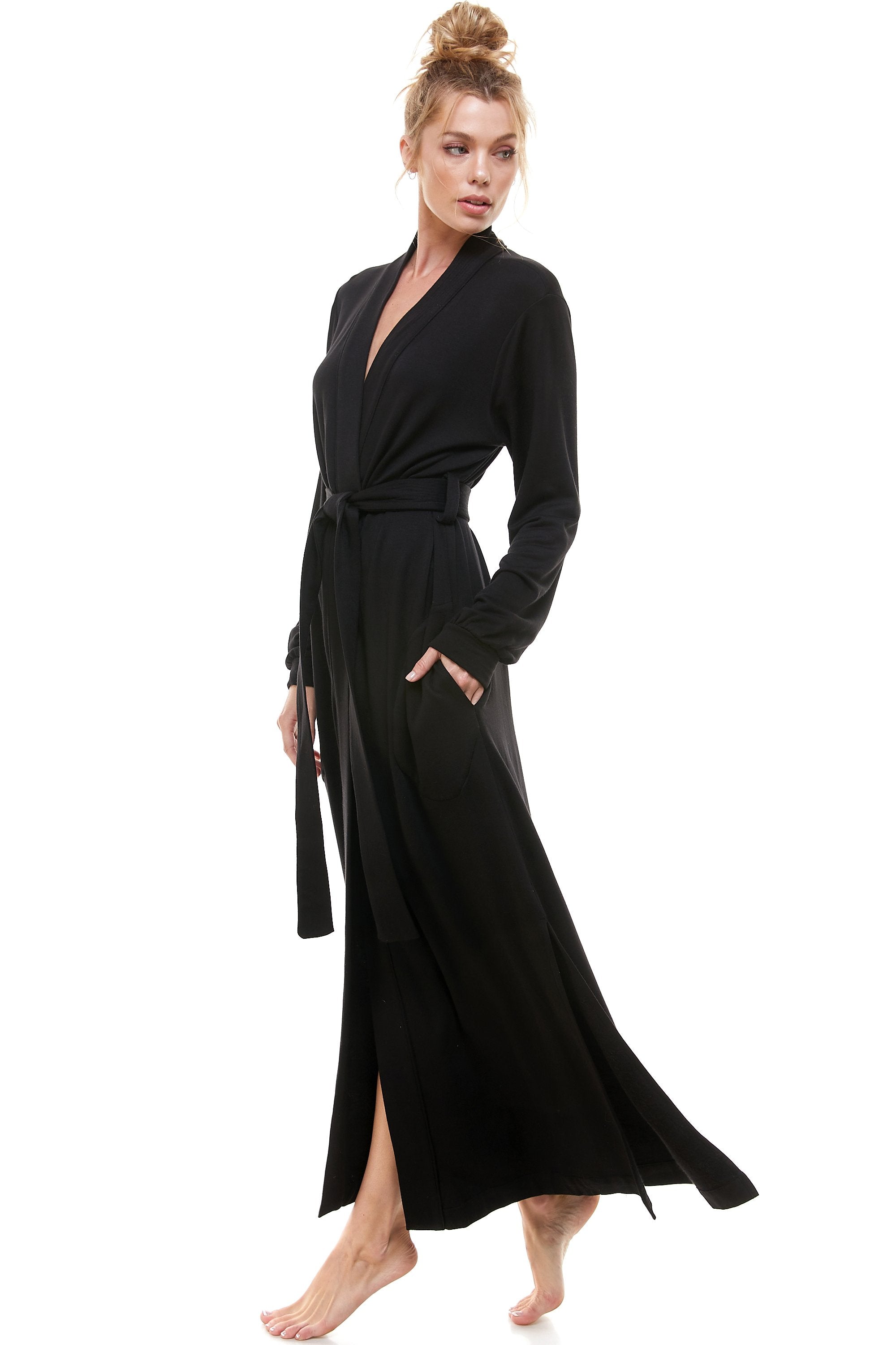Load image into Gallery viewer, BANDED LONG | FUZZY LUXE BLACK
