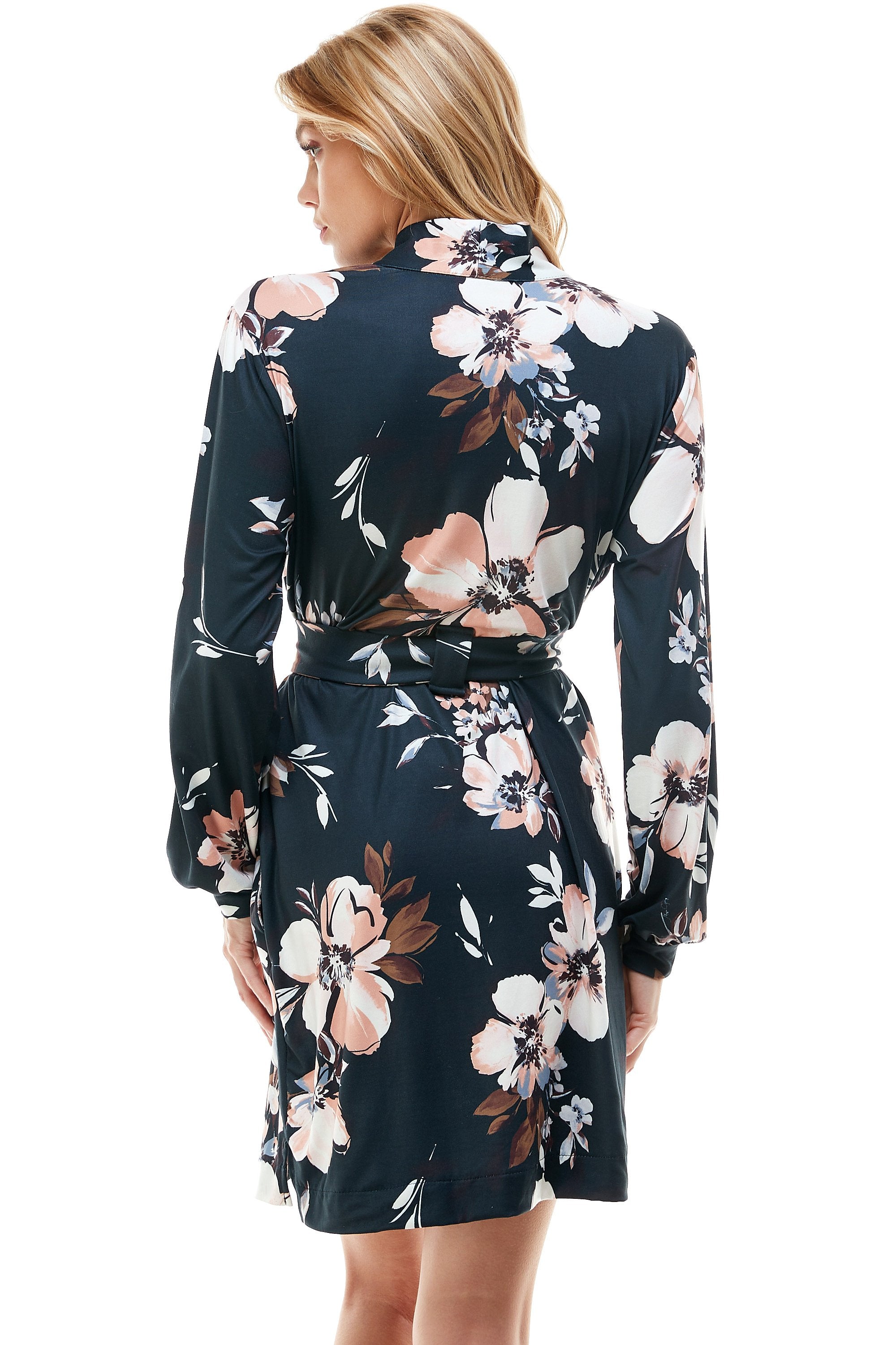Load image into Gallery viewer, BANDED SHORT | MIDNIGHT NAVY POWDER FLOWER
