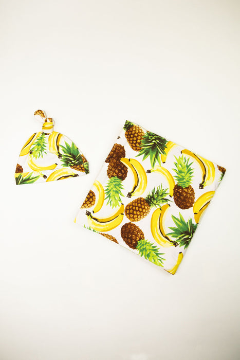 Baby Bundle | Swaddle & Beanie | Tropical Smoothie