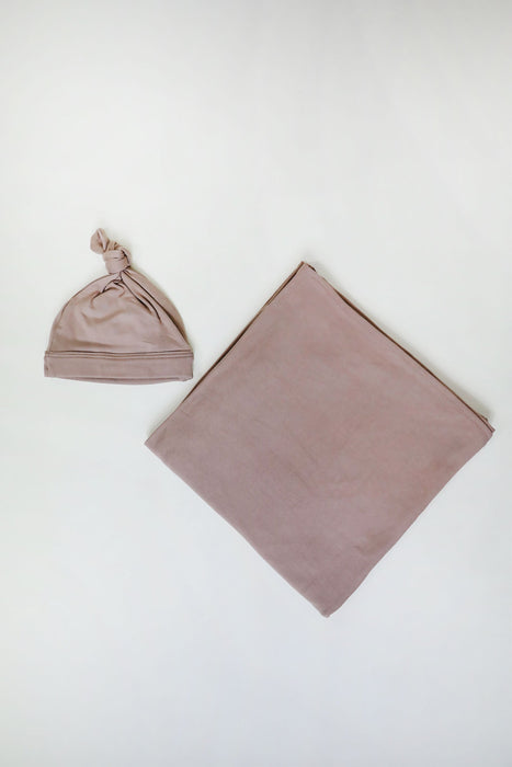 Baby Bundle | Swaddle & Beanie | Sand